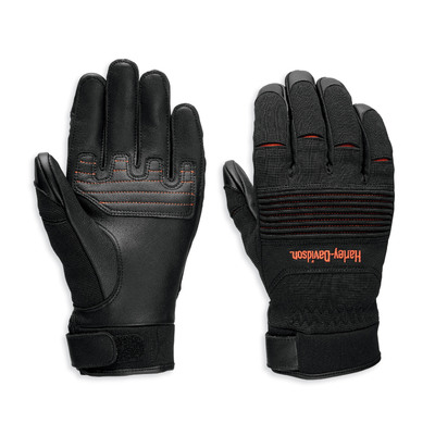 Mens Ovation Mixed Media Gloves - Black