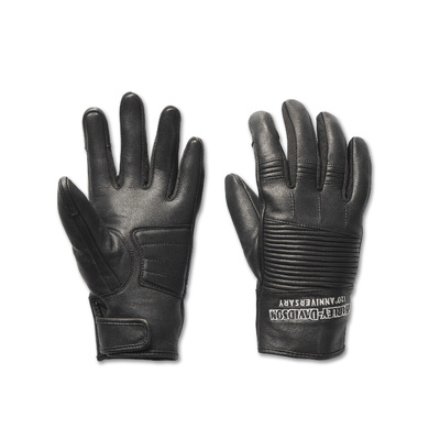 Womens 120th Anniversary Revelry Leather Gloves - Black