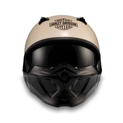 Harley-Davidson Compound X07 2-in-1 Helmet - White Sand Pearl Gloss