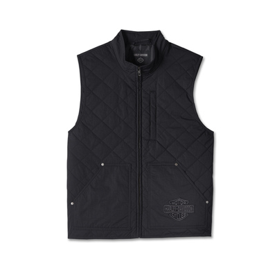 Harley-Davidson Mens Screamin Eagle Vest - Black Beauty - Black Beauty