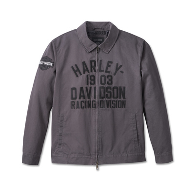 Harley-Davidson Mens Racing Work Jacket - Blackened Pearl