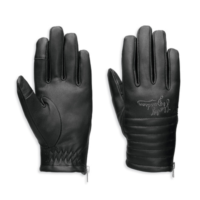 Womens Journey Leather Glove - Black