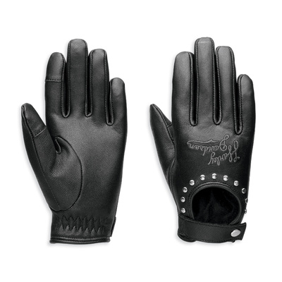 Womens Open Road Leather Glove - Black