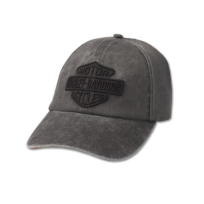 Bar &amp; Shield Fitted Cap - Black