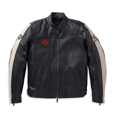 Harley-Davidson Mens Enduro Leather Riding Jacket - Black
