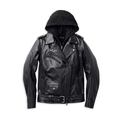 Womens Potomac 3-in-1 Leather Jkt - Black