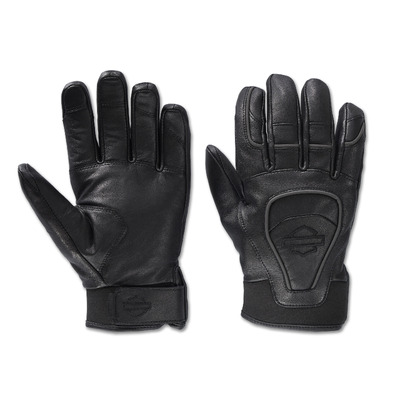 Mens Ovation Waterproof Leather Gloves - Black Beauty