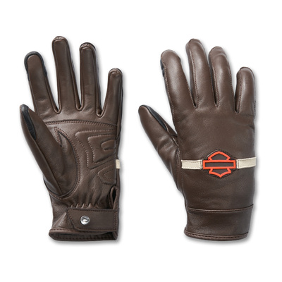 Womens Victory Lane Leather Gloves - Java