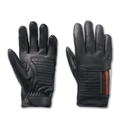 Womens South Shore Leather Gloves - Black