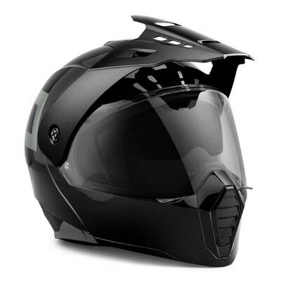 Grit Adventure J09 Modular Helmet - Gloss Black