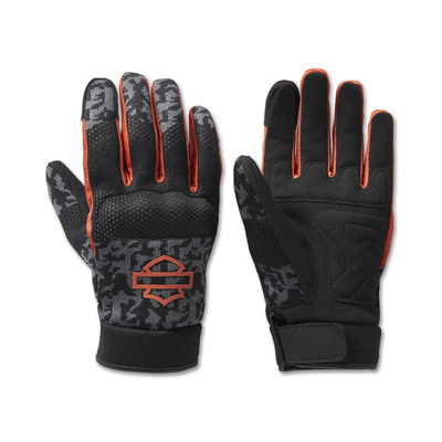 Harley-Davidson Men&#39;s Dyna Knit Mesh Gloves - Camo - Asphalt