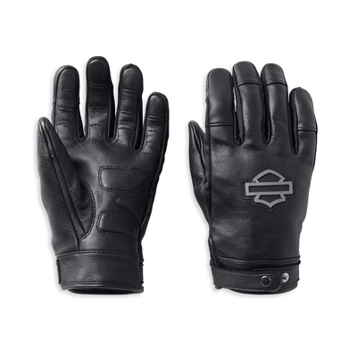 Harley-Davidson Mens Metropolitan Leather Gloves - Black