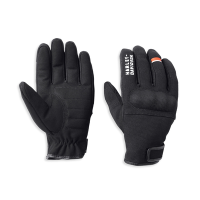 Harley-Davidson Mens South Shore Textile Gloves - Black