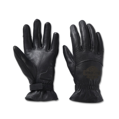 Womens Helm Leather Work Gloves - Black