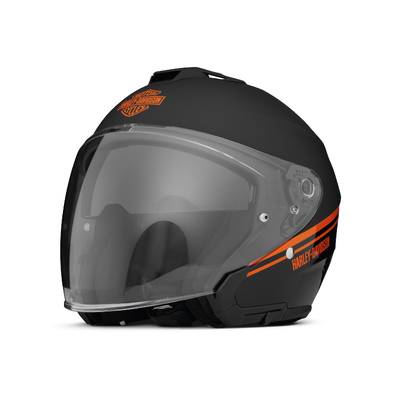 Maywood II Sun Shield H33 3/4 Helmet - Gloss Black/Matte Black