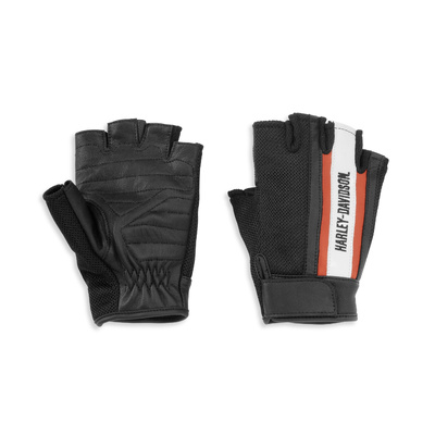 Harley-Davidson Women&#39;s Miss Enthusiast Mesh &amp; Leather Fingerless Glove