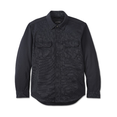 Mens Operative Mesh Riding Shirt Jacket - Harley Black