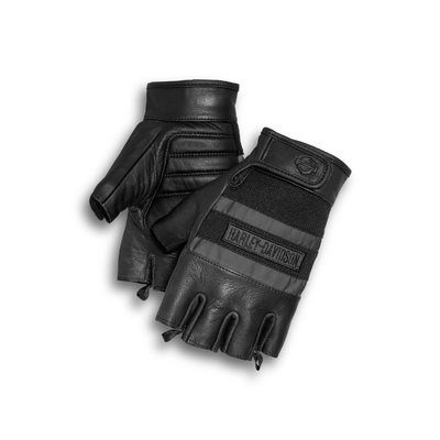 Mens Centerline Fingerless Gloves - Black