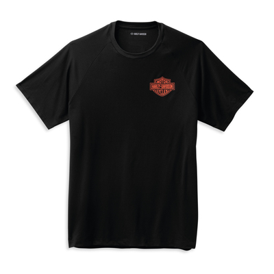 Harley-Davidson Mens Performance B&amp;S SS Tee - Black Beauty