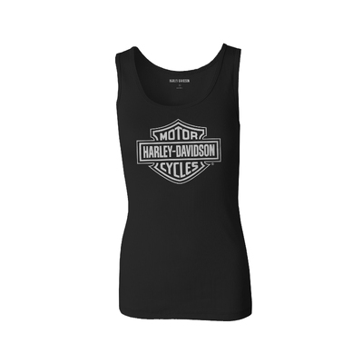 Womens Ultra Classic Bar &amp; Shield Tank - Black Beauty 2