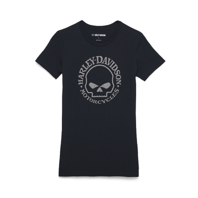 Womens Skull Graphic Tee - Black