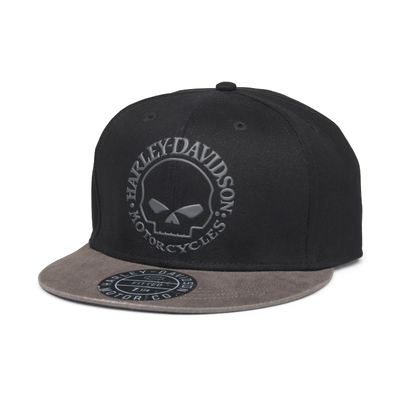 Willie G Skull Fitted Cap - Black/Grey