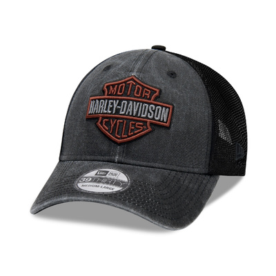 Harley-Davidson Washed Colorblock Fitted 39THIRTY Cap - Black