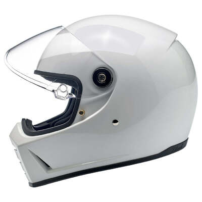 Biltwell Lane Splitter Helmet - Gloss White - M