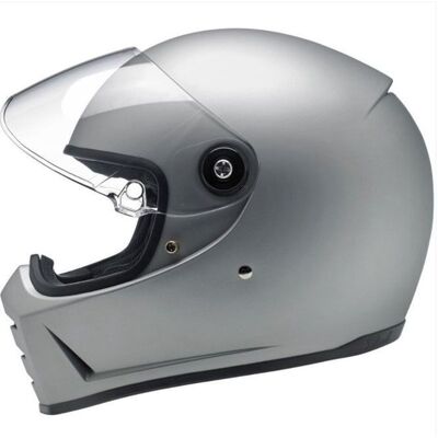 Biltwell Lane Splitter Helmet - Matte Silver