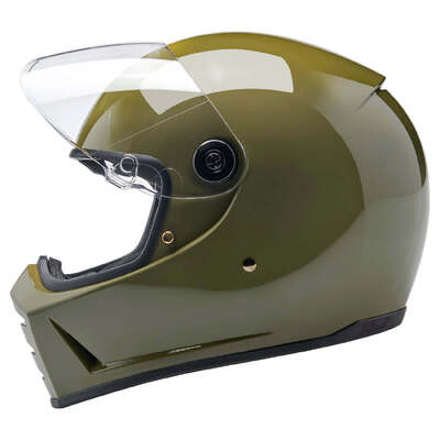 Biltwell Lane Splitter ECE R22.06 Helmet - Gloss Olive Green