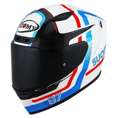 Suomy Track-1 97 ECE 22.06 Helmet - White/Red