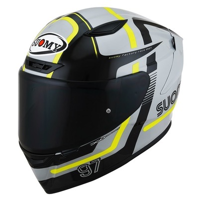 Suomy Track-1 97 ECE 22.06 Helmet - Grey/Yellow