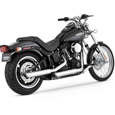 Vance &amp; Hines Twin Slash 3&quot; Slip-on Chrome 07-17 SOFTAIL, ROCKER AND BREAKOUT 14-17