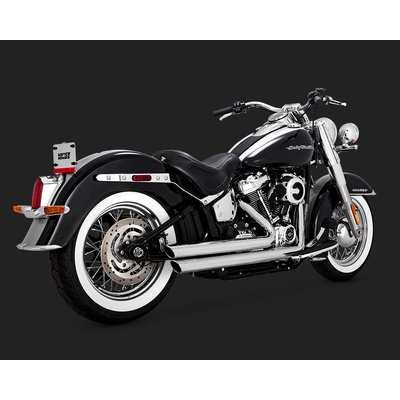 V&H BIGSHOT STAGGERED CHROME SOFTAIL 18-20 (EXCL FXDR/FXBR/FLFB)