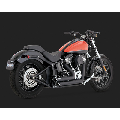 Vance &amp; Hines 2012-2017 Softail excl. Breakout Black Shortshot Staggered Exhaust System